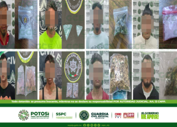 GUARDIA CIVIL ESTATAL DETIENE A 16 PERSONAS POR LA PRESUNTA POSESIÓN DE ENERVANTES
