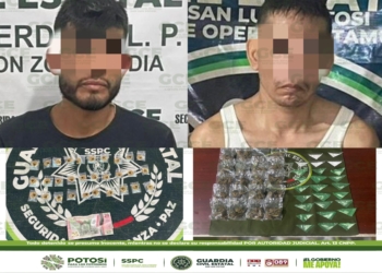 GUARDIA CIVIL ESTATAL DETIENE A DOS PRESUNTOS NARCOMENUDISTAS CON 80 DOSIS DE DROGA