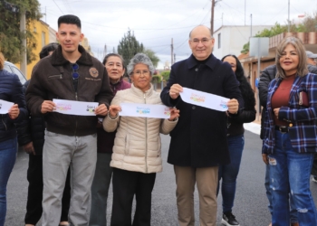 En los últimos días de 2024, el trabajo del Gobierno de la Capital no se detiene; Alcalde Galindo entrega nueva calle en Los Álamos