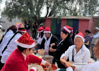 Continúan las posadas visitando las comunidades de Villa de Reyes