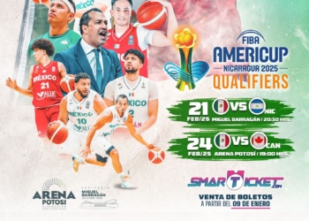 TODO LISTO PARA LA PRESENTACIÓN DE LA SELECCIÓN MEXICANA DE BASQUETBOL SAN LUIS POTOSÍ