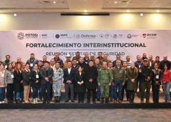 ENCABEZA RICARDO GALLARDO CARDONA REUNIÓN DE SEGURIDAD CON AYUNTAMIENTOS