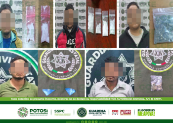 AGENTES DE LA GUARDIA CIVIL ESTATAL DETUVIERON A 21 PERSONAS POR LA PRESUNTA POSESIÓN DE DROGA