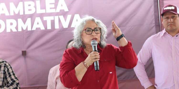 *Rita Ozalia fortalece la organización de Morena en el corazón de la zona Xi’úi, en Santa María Acapulco*