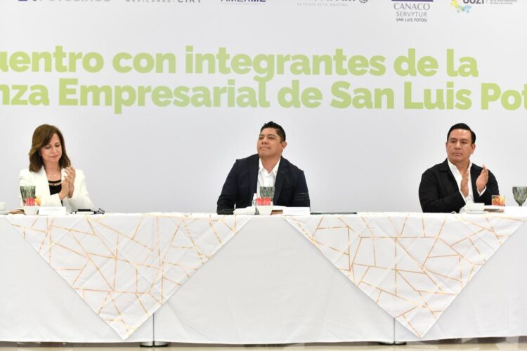 RICARDO GALLARDO FORTALECE COORDINACIÓN CON LA ALIANZA EMPRESARIAL EN BENEFICIO DE SAN LUIS POTOSÍ