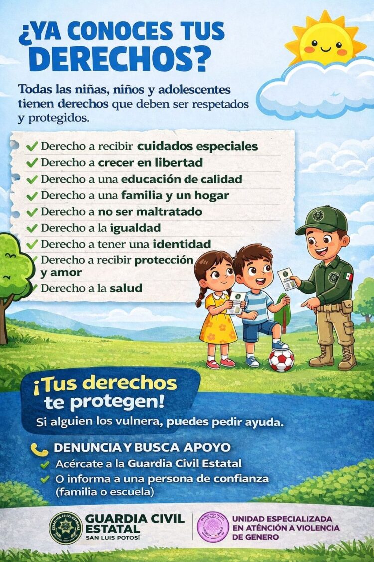 UNIDAD DE GÉNERO DE LA GUARDIA CIVIL ESTATAL FORTALECE LA PROTECCIÓN DE NIÑAS, NIÑOS Y ADOLESCENTES