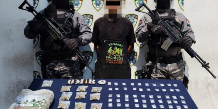 Policía de la Capital suma séptima detención por narcomenudeo en la Central de Abastos