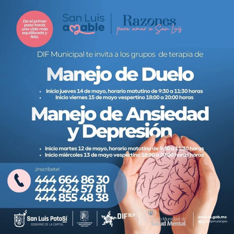 Esta semana inician las terapias grupales del DIF Municipal SLP, aún puedes ingresar