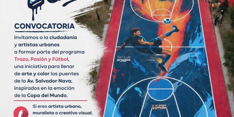 Ayuntamiento de SLP impulsa el arte urbano rumbo a la fiesta mundialista