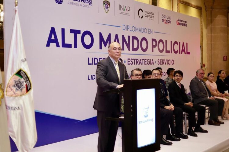 San Luis Capital e INAP realizan Diplomado Nacional en Alto Mando Policial