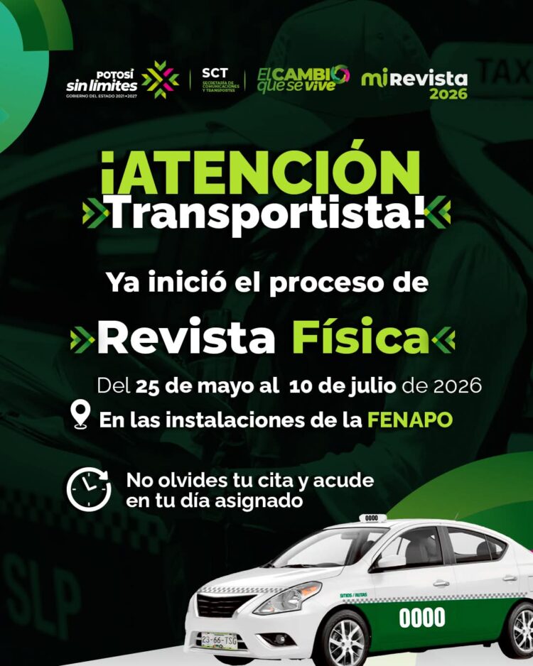 GOBIERNO ESTATAL INICIA REVISTA FÍSICA 2026 PARA FORTALECER TRANSPORTE SEGURO