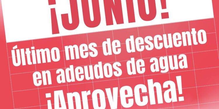 Último mes para regularizar adeudos con descuentos en INTERAPAS