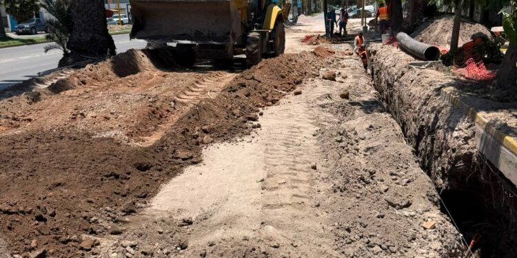 Interapas amplía rehabilitación sanitaria en avenida 20 de Noviembre