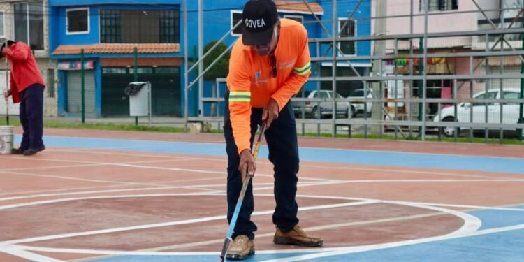 Continúa Ayuntamiento de SLP rehabilitación de espacios deportivos con programa “Color Mi Jugada”