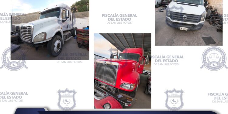 *FGESLP ASEGURA 13 VEHÍCULOS DURANTE CATEO POR INVESTIGACIÓN DE ROBO CALIFICADO EN LA ZONA METROPOLITANA*
