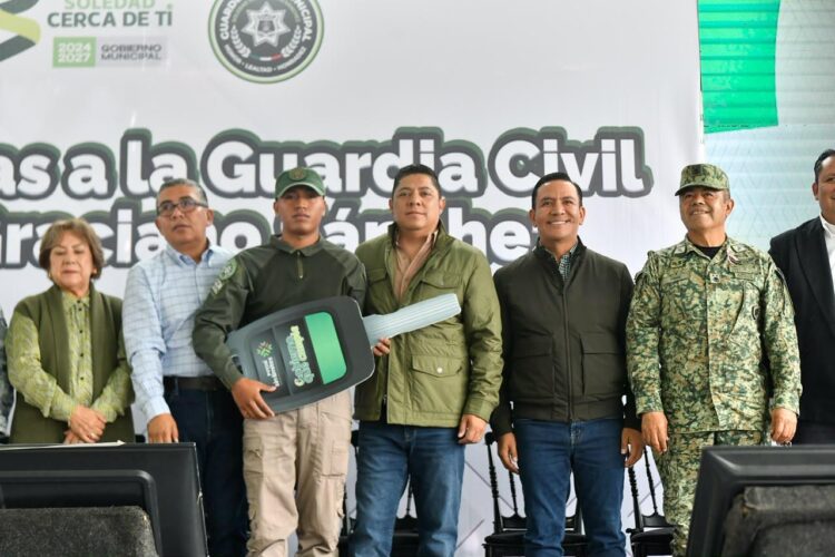 CON EL RESPALDO DEL GOBERNADOR RICARDO GALLARDO, SOLEDAD AMPLÍA SU CAPACIDAD DE SEGURIDAD