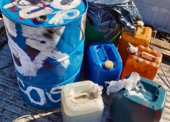 Decomiso de más de 600 litros de diesel