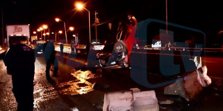 Choque sobre carretera 37