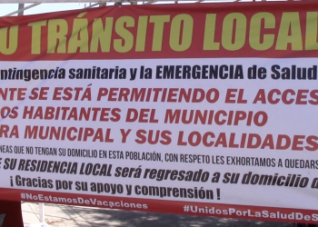 Santa Maria del Rio coloca cerco sanitario para evitar contagios por gente foranea