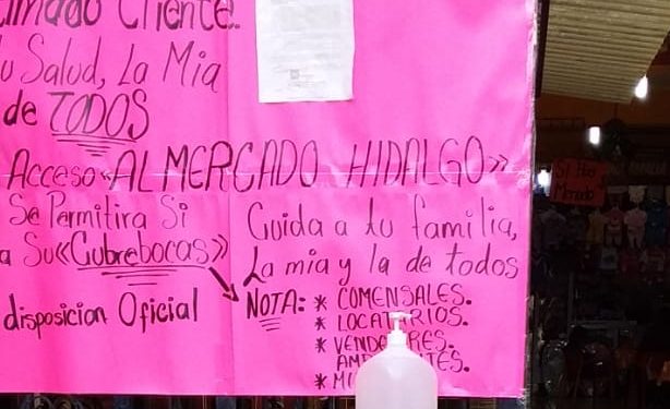 APOYO AL CONSUMO LOCAL, MERCADO HIDALGO TRABAJA CON LAS MEDIDAS SANITARIAS