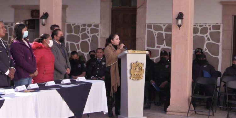 MENSAJE DE LA PRESIDENTA DE VILLA DE REYES HACIA LOS POLICIAS EN SU DÍA