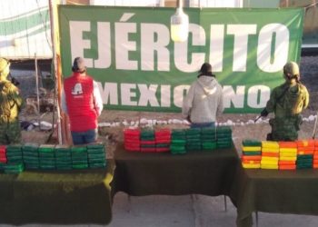 Ejército Mexicano aseguró más de 130 kilogramos de posible cocaína en San Luis Potosí