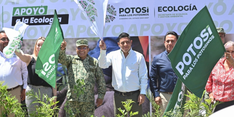 CON UN MILLÓN DE ÁRBOLES, GOBERNADOR ARRANCA REFORESTACIÓN DE SLP