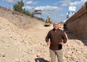 Alcalde Enrique Galindo supervisa obra de Himalaya; cierra el año con intenso trabajo en vialidades de la Capital