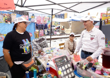 Nunca antes se había invertido tanto en nuestro Centro Histórico: &nbsp;dice Enrique Galindo, en el Mercado Hidalgo y Las Vías