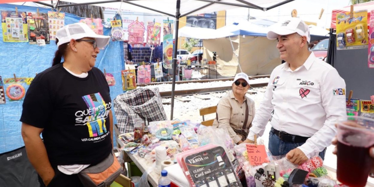 Nunca antes se había invertido tanto en nuestro Centro Histórico: &nbsp;dice Enrique Galindo, en el Mercado Hidalgo y Las Vías