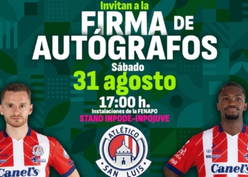 JUGADORES DEL ATLÉTICO DE SAN LUIS FIRMARÁN AUTÓGRAFOS EN LA FENAPO