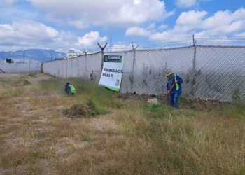 GOBIERNO ESTATAL REALIZA ACCIONES DE LIMPIEZA AL EXTERIOR DEL PENAL DE LA PILA