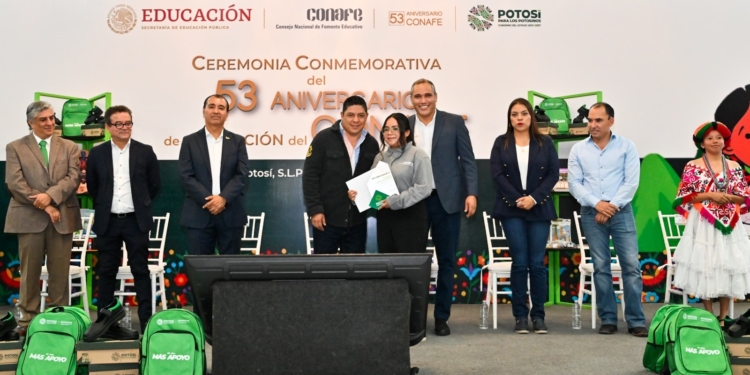 REAFIRMA RICARDO GALLARDO COMPROMISO CON LA EDUCACIÓN Y MÁS APOYO AL CONAFE