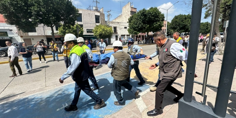 UN ÉXITO SIMULACRO NACIONAL EN SAN LUIS POTOSÍ CON APOYO ESTATAL
