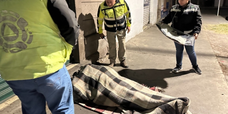 EN SITUACIÓN DE CALLE POR BAJAS TEMPERATURAS