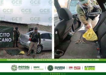 EN OPERATIVO BOMI GUARDIA CIVIL ESTATAL CAPTURA A NARCOMENUDISTA Y ASEGURA 44 OBJETOS “PONCHA LLANTAS”