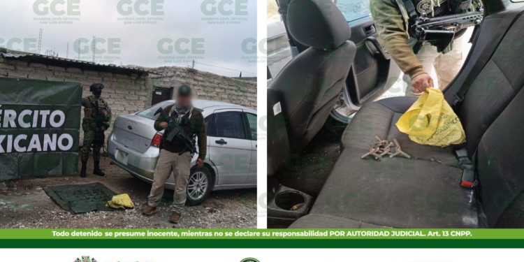 EN OPERATIVO BOMI GUARDIA CIVIL ESTATAL CAPTURA A NARCOMENUDISTA Y ASEGURA 44 OBJETOS “PONCHA LLANTAS”