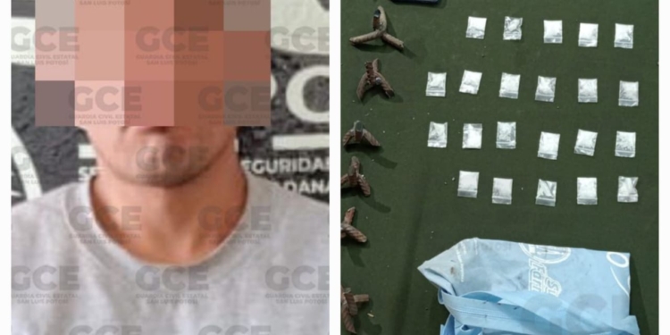 EN OPERATIVO “ALTIPLANO SEGURO”, GUARDIA CIVIL ESTATAL CAPTURA A PRESUNTO LÍDER CRIMINAL