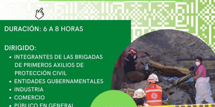 OFRECE EL ESTADO CURSOS BÁSICOS DE PROTECCIÓN CIVIL A LAS Y LOS POTOSINOS
