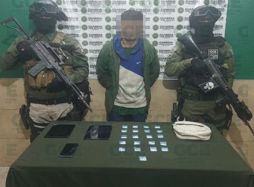 OBJETIVO CRIMINAL, VINCULADO AL NARCOMENUDEO, ES DETENIDO EN LA CAPITAL POTOSINA, POR GUARDIA CIVIL ESTATAL