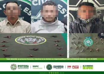 GUARDIA CIVIL ESTATAL ASEGURA A PRESUNTOS CON OBJETOS CONOCIDOS COMO “PONCHA LLANTAS”