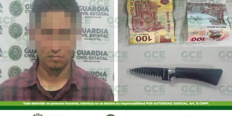SEGUIMIENTO DE CÁMARAS DE C5i2 DERIVA EN LA CAPTURA DE PRESUNTO LADRÓN QUE DESPOJÓ DE SUS PERTENENCIAS A UNA MUJER