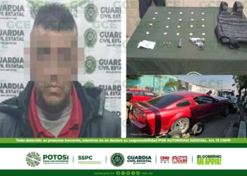 TRAS OPERATIVO EN LA COLONIA INDUSTRIAL AVIACIÓN, GUARDIA CIVIL ESTATAL CAPTURA A PRESUNTO CON ARMA DE FUEGO