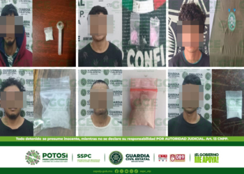 GUARDIA CIVIL ESTATAL DETIENE A 25 PERSONAS POR LA PRESUNTA POSESIÓN DE ENERVANTES