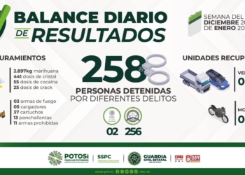 CIERRE DE AÑO E INICIO DE 2025 DEJA COMO RESULTADO LA DETENCIÓN DE MÁS DE 250 PERSONAS EN OPERATIVOS DE LA GUARDIA CIVIL ESTATAL