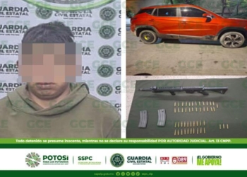 GUARDIA CIVIL ESTATAL REPELE AGRESIÓN DE CIVILES ARMADOS Y LOS DETIENE; ASEGURAN FUSIL DE ASALTO