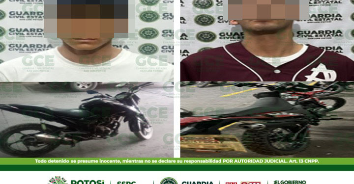 GUARDIA CIVIL ESTATAL ASEGURA CINCO UNIDADES CON REPORTE DE ROBO Y DETIENE A TRES PERSONAS