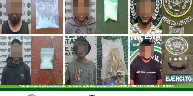 DOCE PERSONAS SON DETENIDAS POR LA GUARDIA CIVIL ESTATAL, TRAS ASEGURARLES ENERVANTES