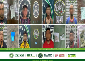 GUARDIA CIVIL ESTATAL DETIENE A 30 PERSONAS POR LA PRESUNTA POSESIÓN DE ENERVANTES