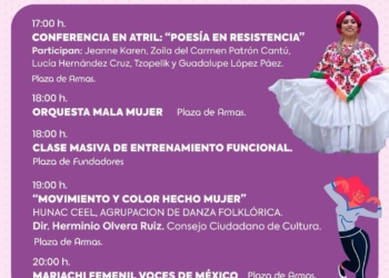 ¡Checa las actividades del Mes de la Mujer este viernes 7 de marzo!